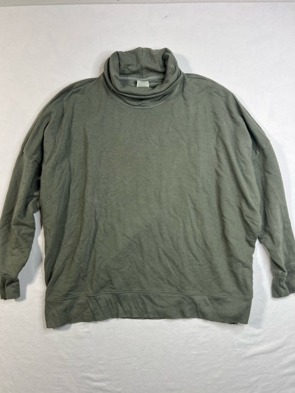 Victorias Secret PINK Green Sweater Turtleneck Womens M Oversized
